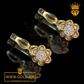 Buy 14k gold earrings for women armenian gold fashion jewelry где купить золотые серьги с драгоценными камнями недорого Серьги (7)